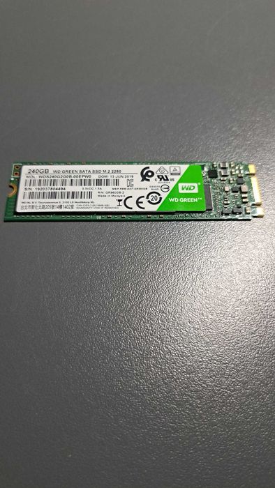 Dysk WD 240GB M.2 SATA SSD Green
