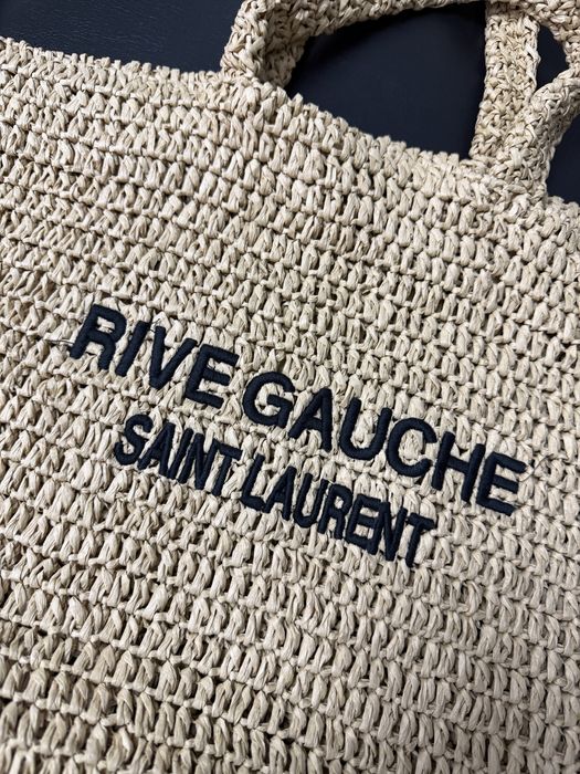 Torba plażowa shopperka Saint Laurent Rive Gauche