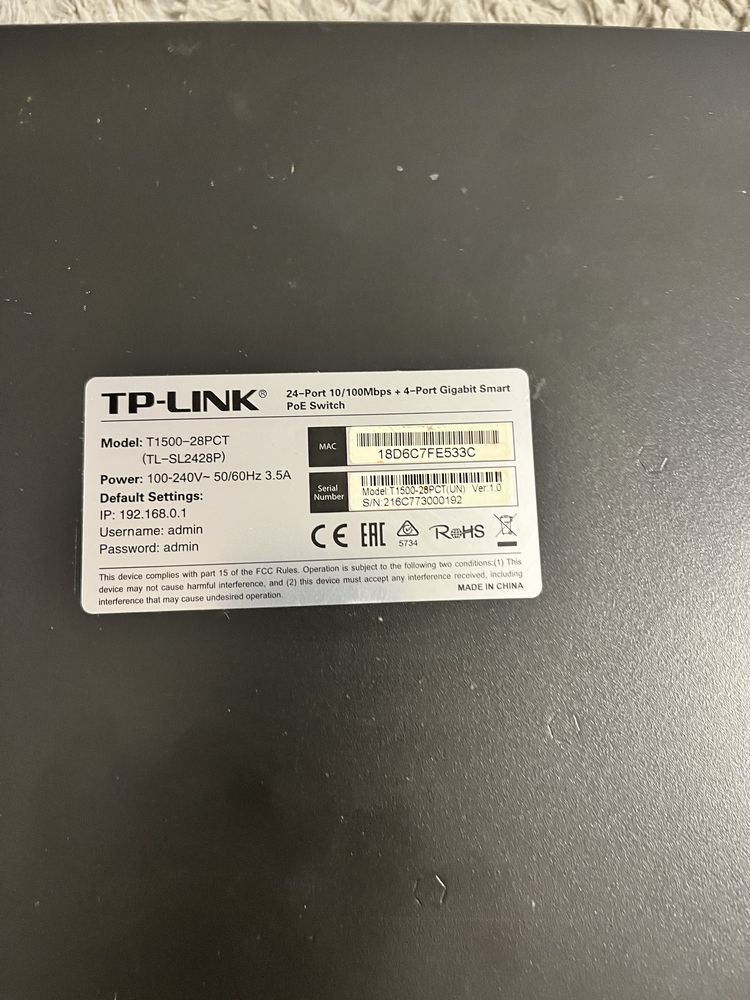 Switch T1500-28PCT