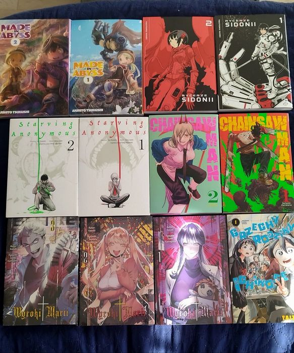 Zestaw Nowych Mang 12 tomików Super Cena