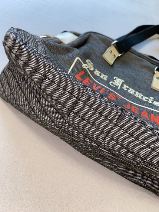 Сумка Levi's Jeans унісекс сіра містка Levi Strauss & Co бавовна