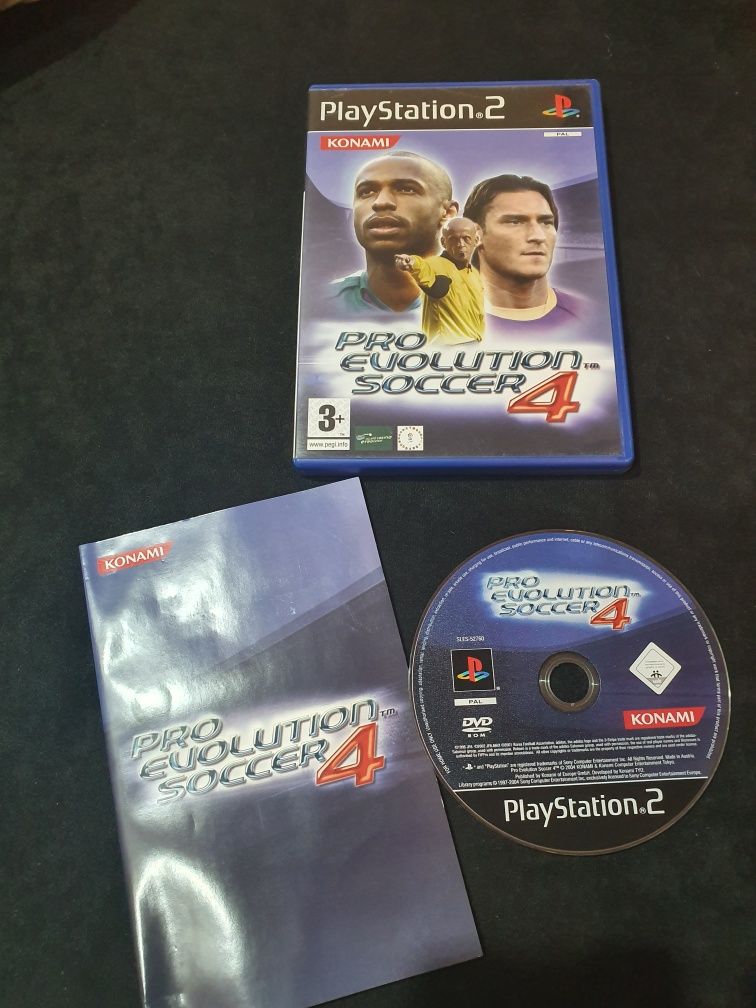 Gra gry ps2 playstation 2 PES 4 Pro Evolution Soccer 4 bdb stan