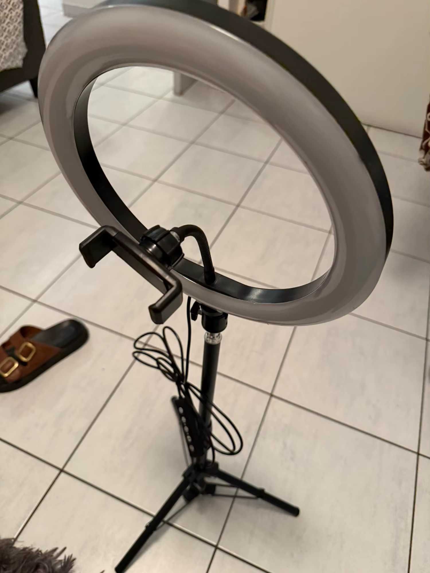 LED Ring Light / Anel Luz LED 30cm Ø com braço extensível