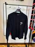 bluza Vintage Stussy Pocket Spellout Logo Longsleeve Navy M