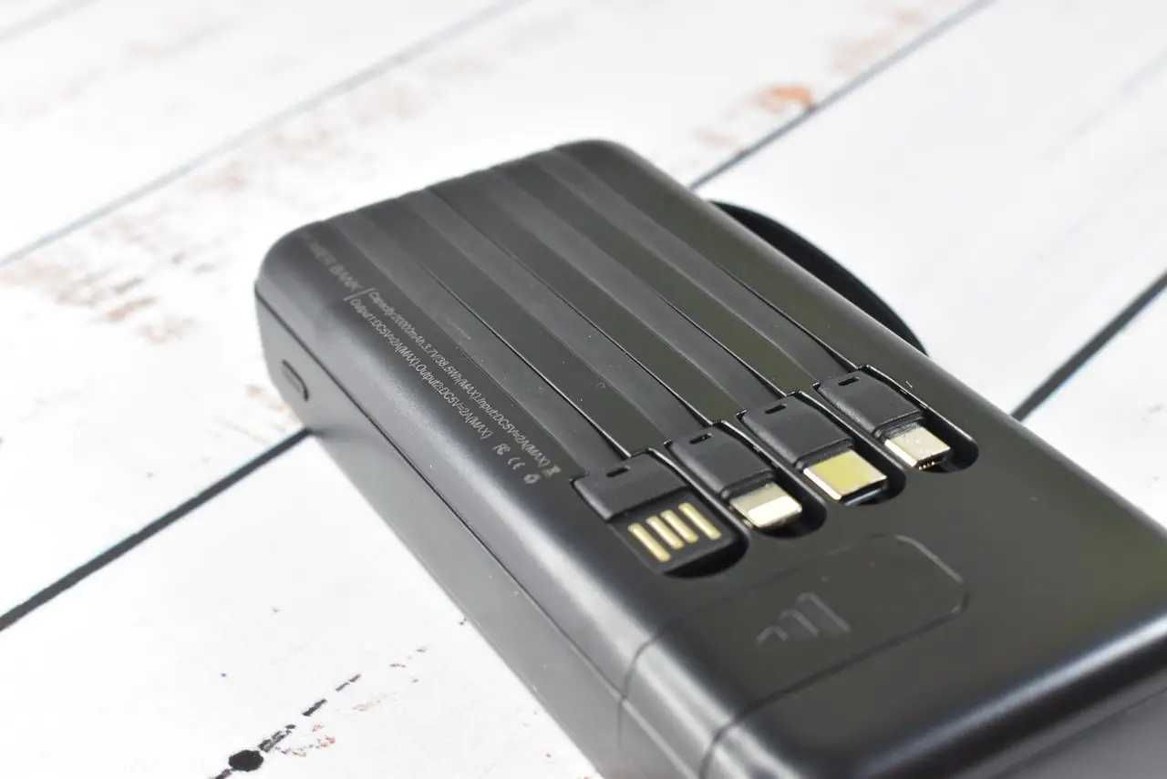 Павербанк портативний зарядний пристрій 20000mAh Black Powerbank