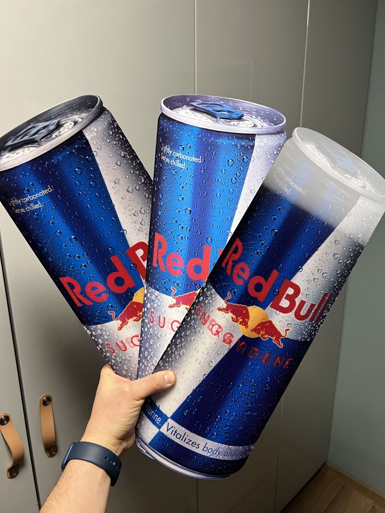 Duża naklejka 3D Red Bull