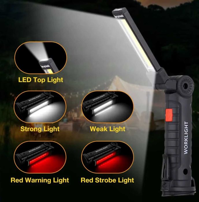 Акумуляторні світлодіодні робочі ліхтарі з магнітною основою