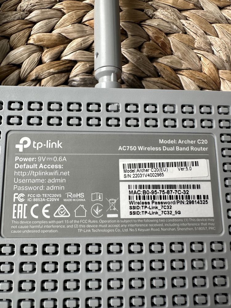 Tp Link AC750 Wireless Dual Band Router