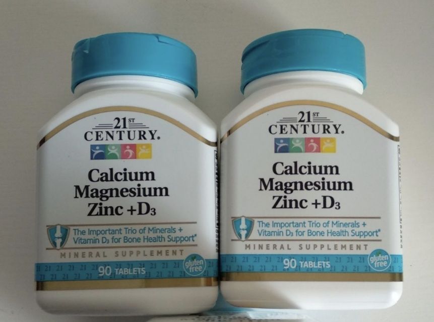 Мінеральний Комплекс 21st Century Calcium Magnesium Zinc + D3 90 табл