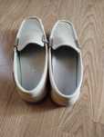 Buty, mokasyny kremowe, 35