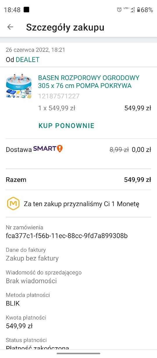 Basen rozporowy bestway