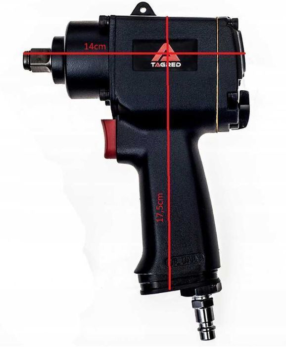 Klucz pneumatyczny udarowy MINI 1/2" pneumatyczny klucz udarowy krótki