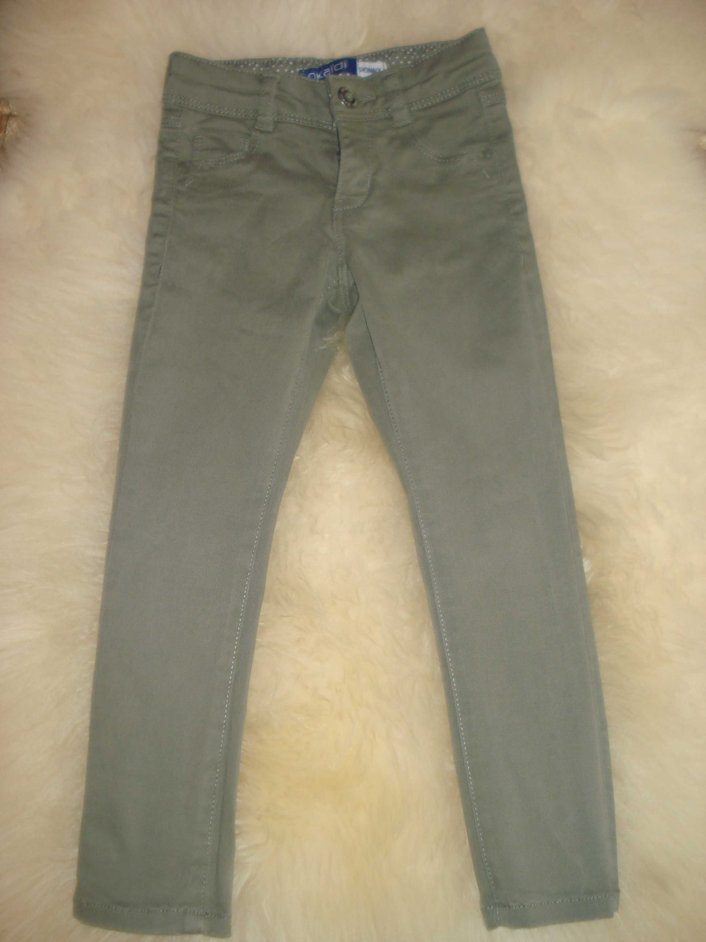 Spodnie skinny zielone r.98