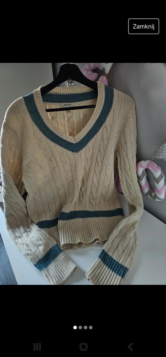 Sweter wełniany GANT rozm. XL