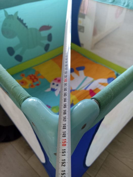 Parque bebe quadrado dobrável