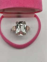 Советское серебряное кольцо 875 пробы с большим горным хруталем