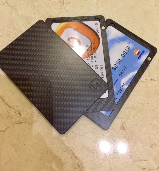 Porta cartões carteira Keplero Luxury Wallet Sp Edition Carbon new
