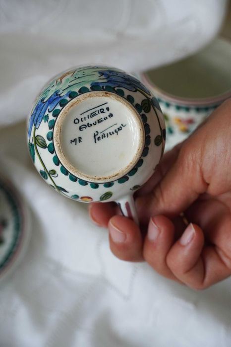 Serviço de café vintage da Fábrica  do Outeiro