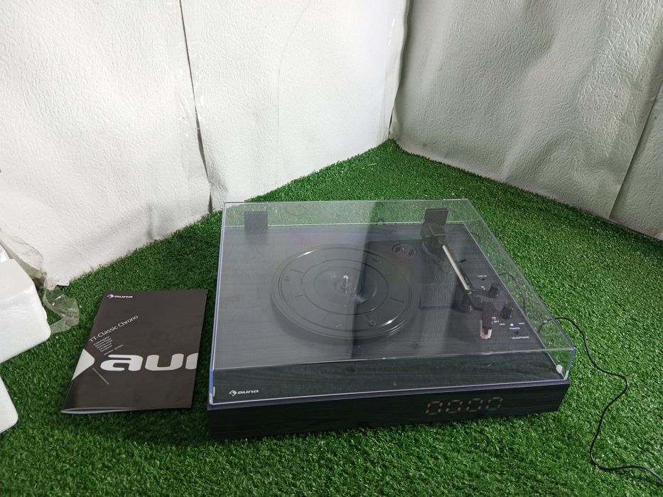 auna TT-Classic Chrono, gramofon, pokrywa ochronna, Bluetooth, głośnik