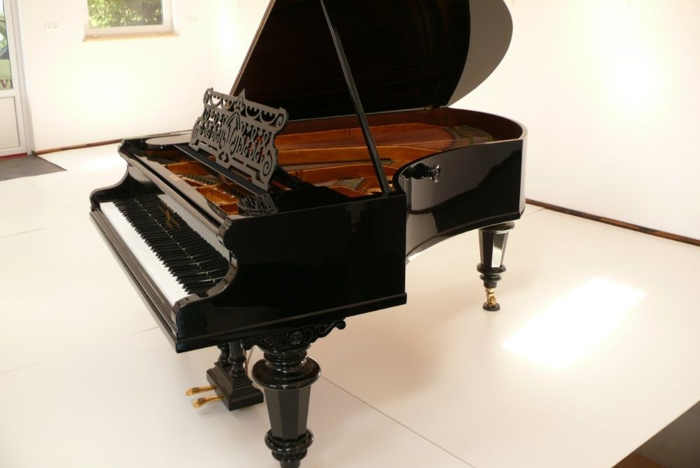 Fortepian C. Bechstein 220cm 1900r CZARNY POŁYSK