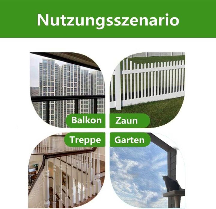 Zestaw Siatka na balkon dla kota 3x8m