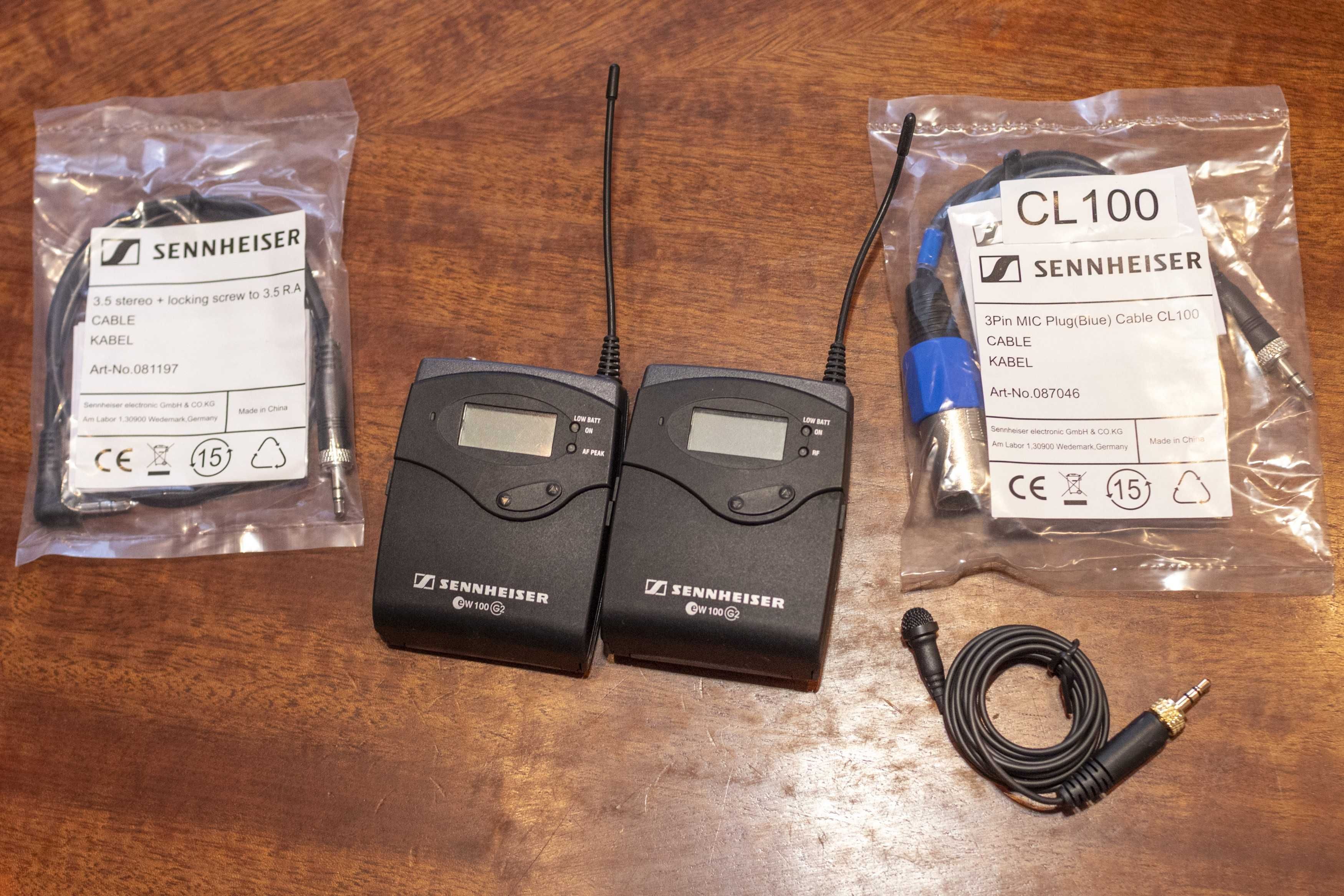 Sennheiser EW 100 G2-E nadajnik-odbiornik + mikrofon ME 2