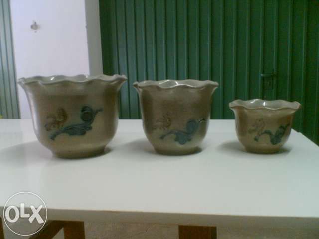 Vasos (10) - dois com flores