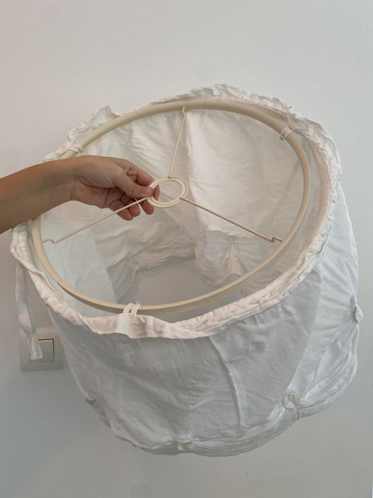 Candeeiro de tecto pano branco ikea