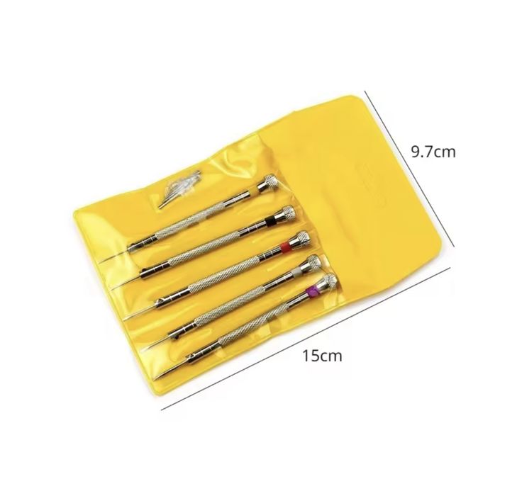 Набор часовых отверток в футдяре 5шт новый качественный