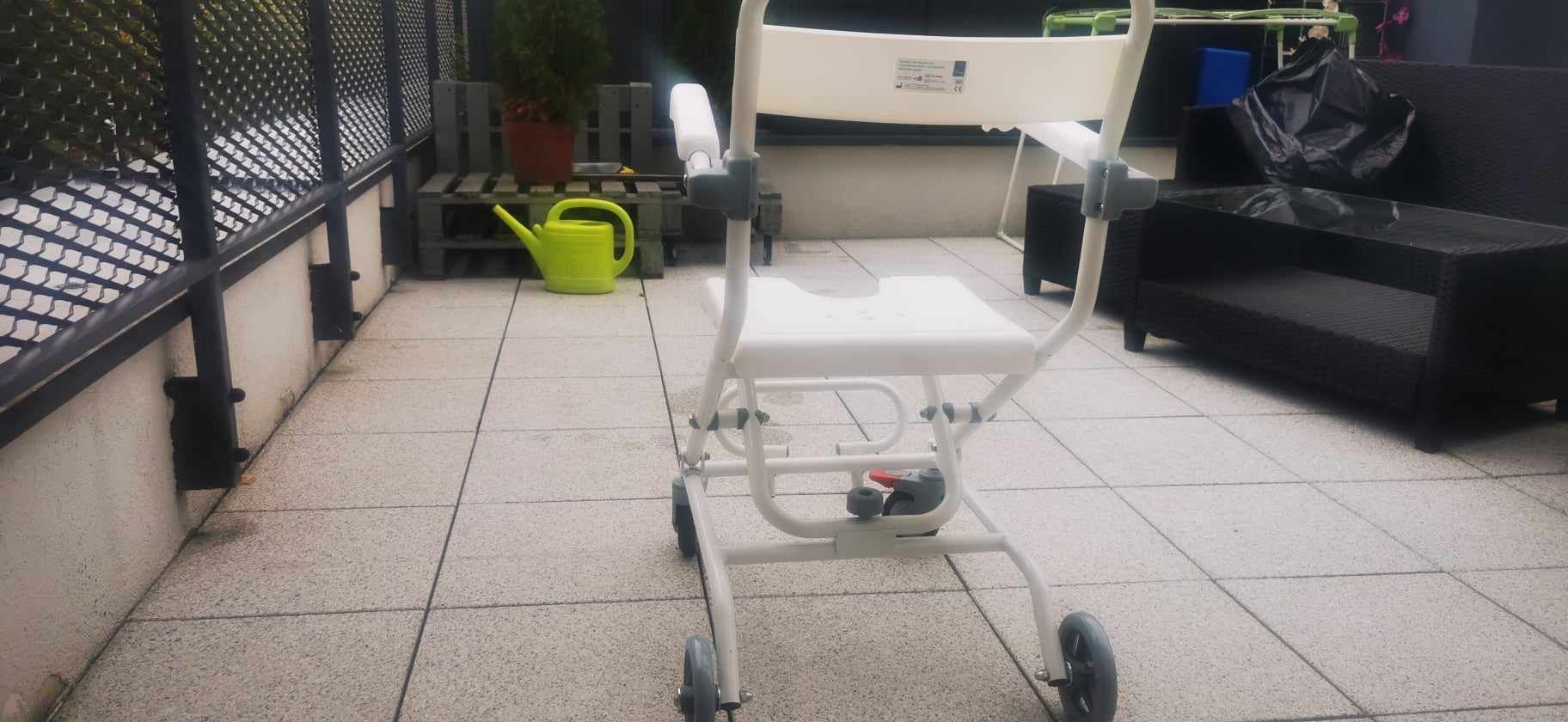 Wózek pod natrysk krzesełko fotel dla niepełnosprawnej osoby