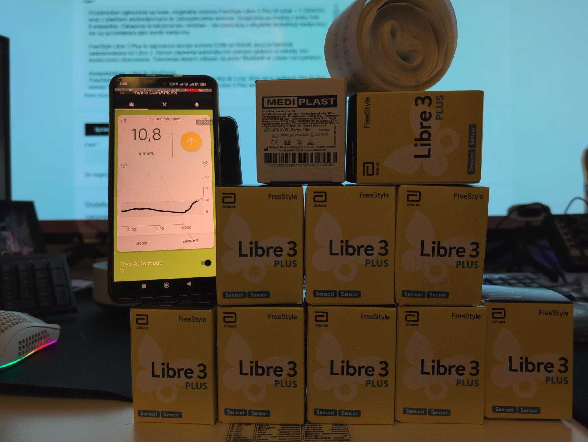 10 sztuk sensorów Freestyle LIbre 3 PLUS || Abbot Diabetes Care