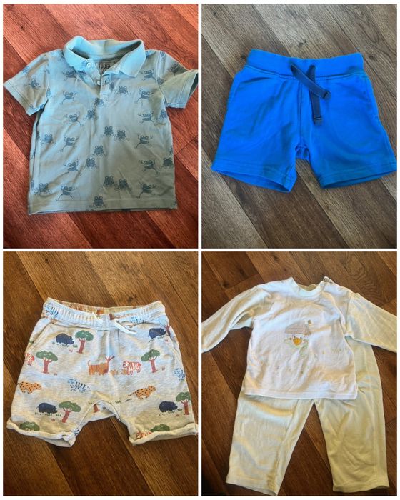 Подарую дитячі речі на хлопчика 2-3 років: піжама, шорти, футболка