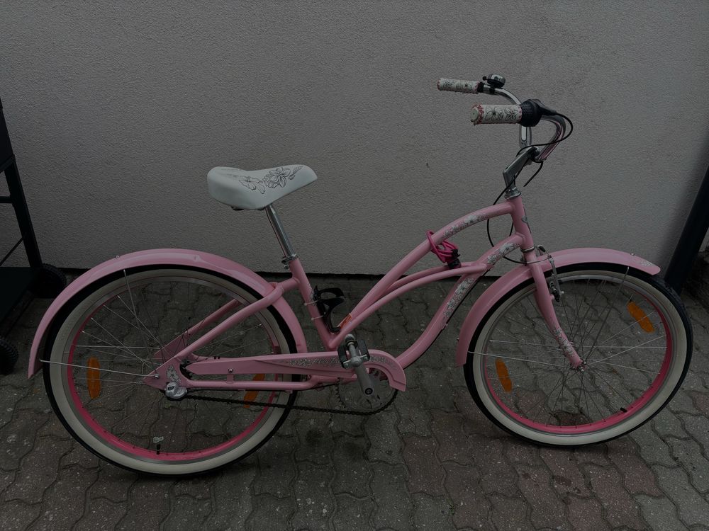 Piekny Rożowy Rower Electra Hawaii 3i ( wyjątkowy styl )