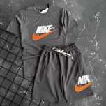 Серые Качественные мужские шорты на лето Nike Найк шорти літо