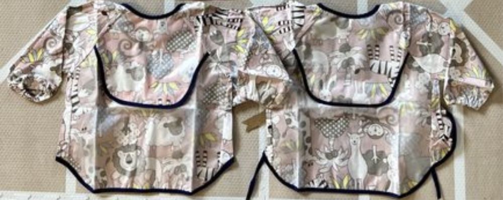 Nowe Śliniaki - fartuszek z długim rękawem, 2 sztuki