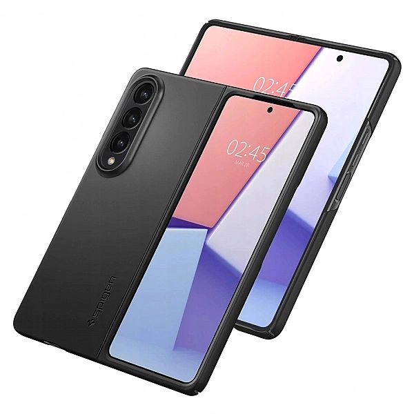 Spigen Galaxy Z Fold4 - czarne plecki etui ochronne, solidna obudowa