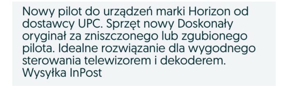 Pilot nowy oryginalny upc play