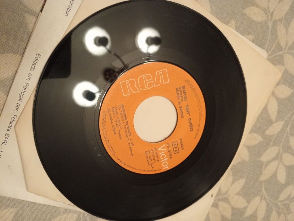 Vinil 7'pol. Não tenho tempo de Neimar de Barros & Marcos Baby Durães
