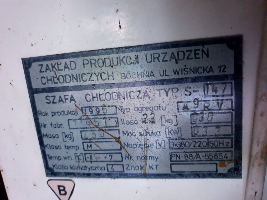 Szafa chłodzaca gastro Bolarus typ s-147
