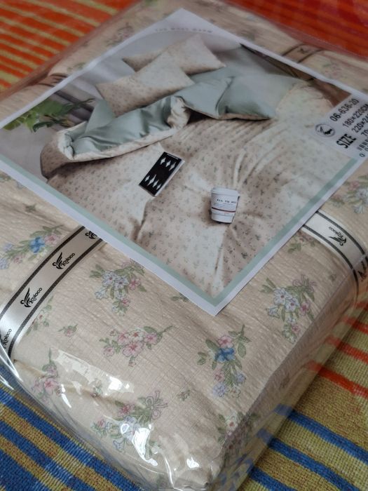 Двоспальний комплекти постїльної білизни з Мусліну.