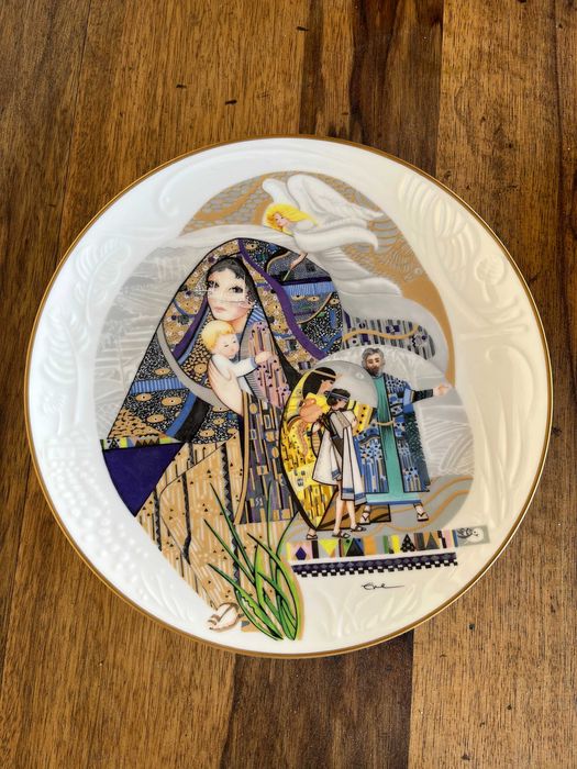 Prato de coleção 1986 - Sarah and Isaac