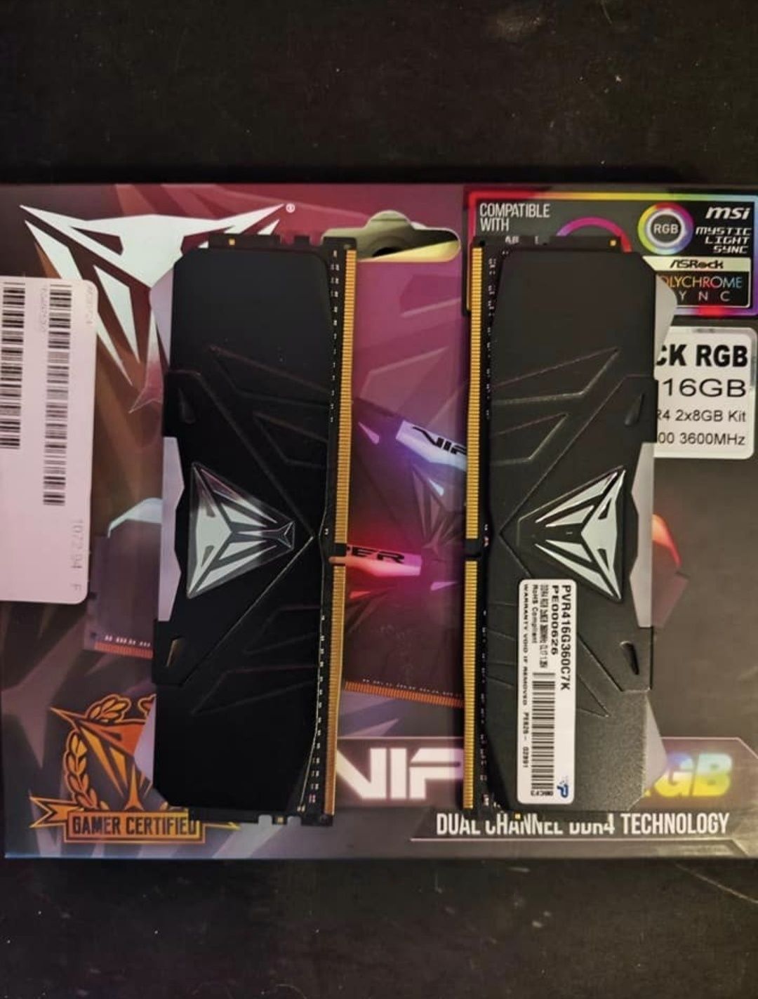 Patriot Viper DDR4 16gb CL17 3600 MHz