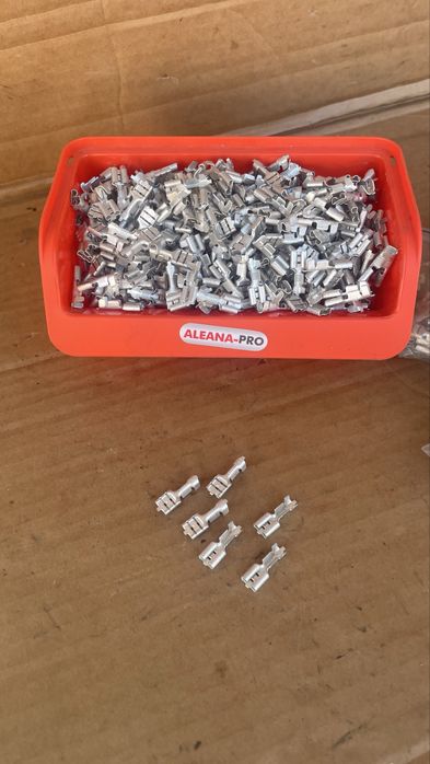 Клеми, клема плоска (мама) 6.3мм.  100шт