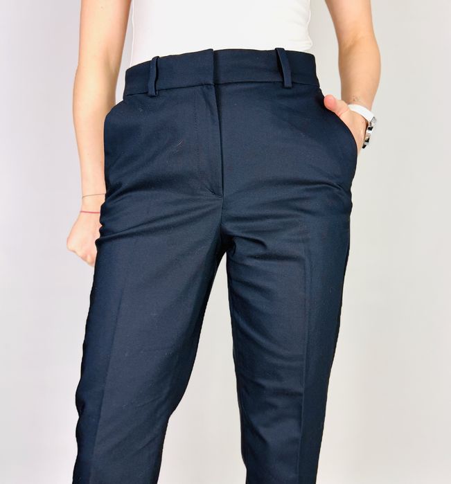 Klasyczne granatowe spodnie garniturowe S 36 H&M