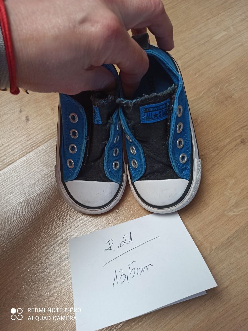 Trampki krótkie Converse r 21 łatwe wkładanie