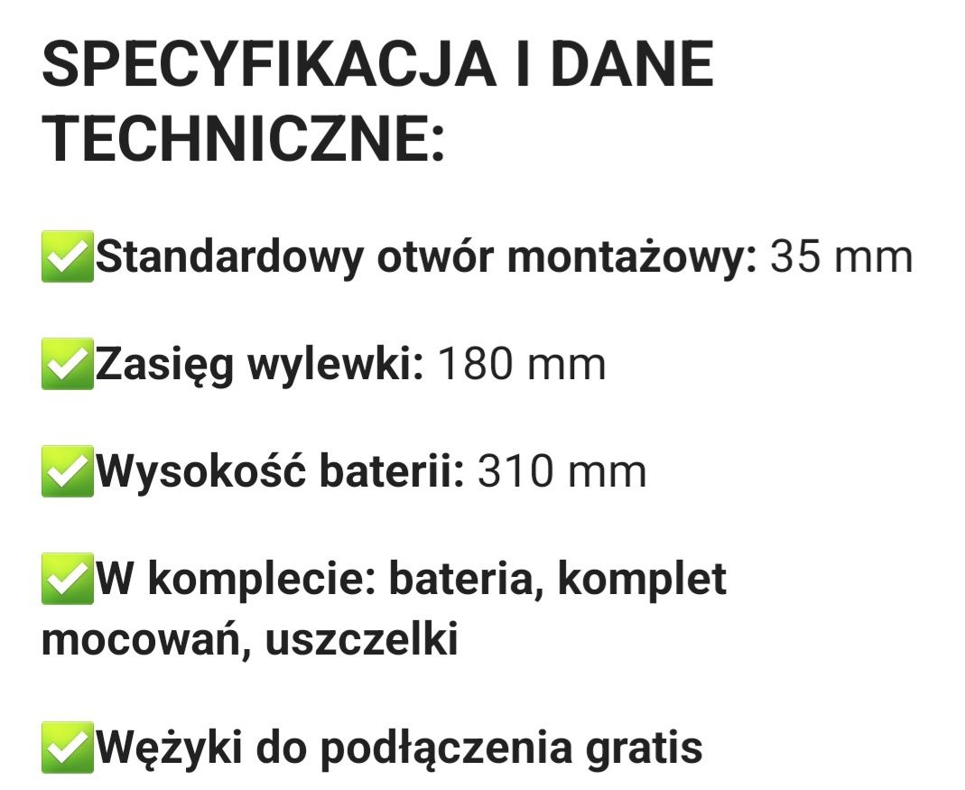 NOWY zlewozmywak plus bateria