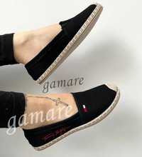 Espadryle Tommy Hilfiger. Rozmiar 39. Czarne. PROMOCJA! HIT