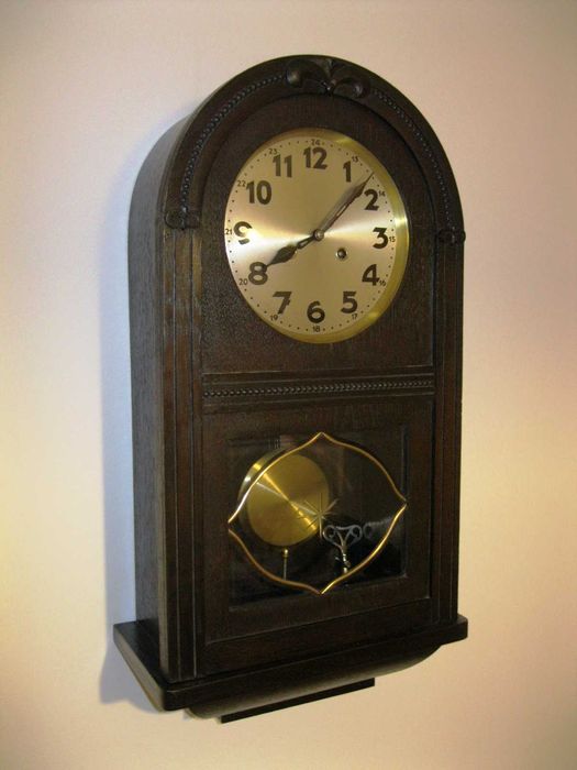 Zegar wiszący gabinetowy baba po renowacji