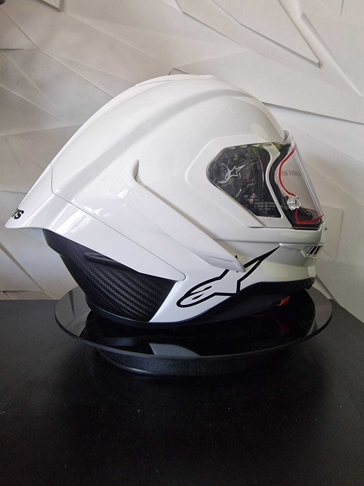 Kask Alpinestars Supertech R10 Solid Białty White! 'S 'M 'L GRATISY!