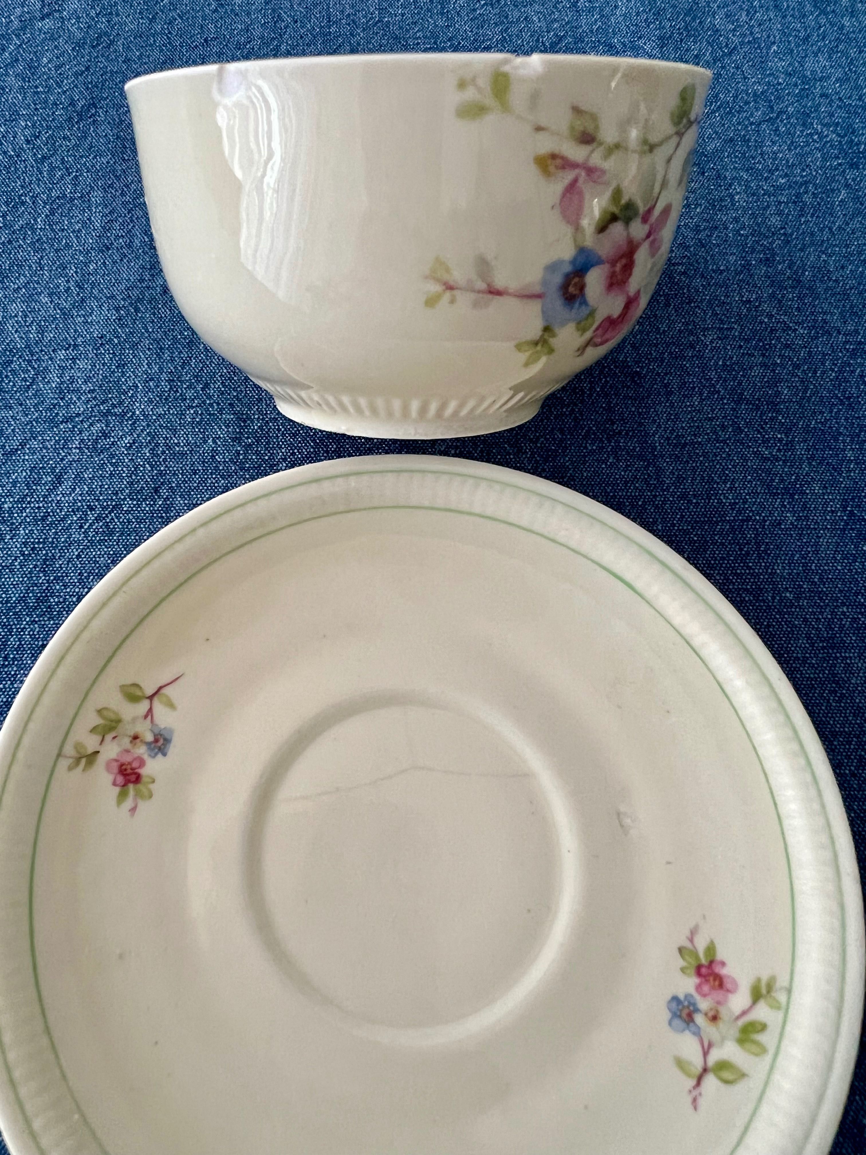 Serwis do kawy herbaty kompletny Brunhilde Elfenbein porcelana Bavaria